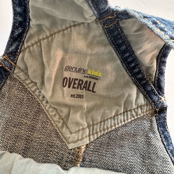 3/27$ Baby Blue Denim Overalls size 12 months - Picture 6 of 11